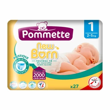 Pommette  Nadrágpelenka 1-es  2-5 kg  27 db/cs