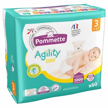 Pommette  Nadrágpelenka 3-as  4-9 kg  60 db/cs