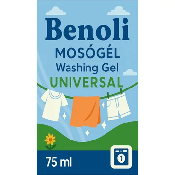 Benoli Mosógél Universal 75 ml, 1 doboz 100 db, 70 Ft/darab, Egy mosásos mosógél