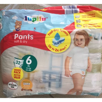 Lupilu Bugyipelenka 6-os  15+ kg  32 db/cs