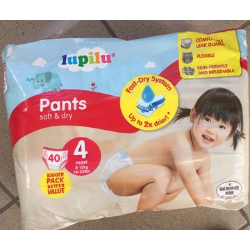 Lupilu Bugyipelenka 4-es  8-15 kg  40 db/cs