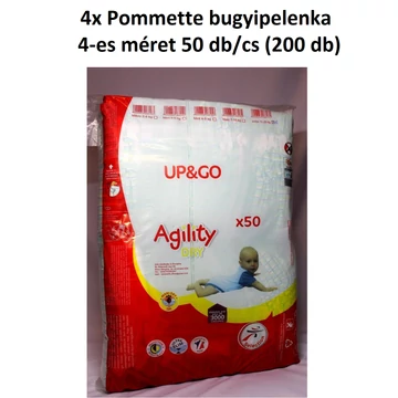 4x Pommette Bugyipelenka 4-es 8-15 kg  50 db/cs (200 db)