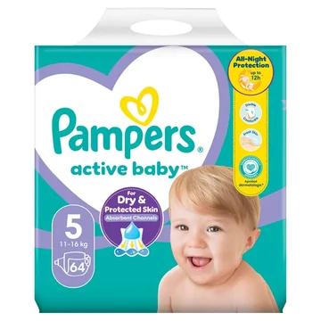Pampers Active Baby 5-ös méret Junior 64 db 11-16 kg