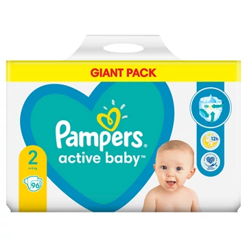Pampers Active Baby 2-es méret 96 db 4-8 kg