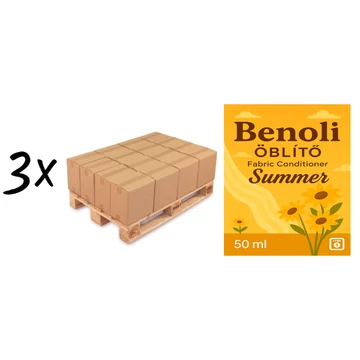 Benoli Öblítő Summer 50 ml, 3 Raklap, 180 doboz, 18.000 darab, 50 ft/darab, Vegyesen is rendelhető.