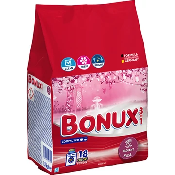 Bonux Radiant Rose Mosópor 3in1 1,17 kg 18 mosás