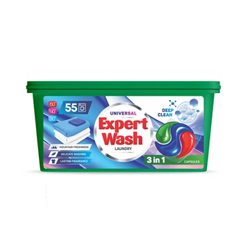 Expert Wash universal 3in1 mosókapszula 55 db