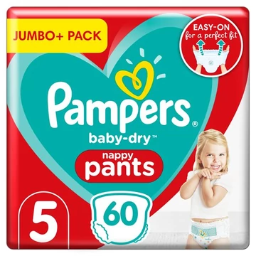 Pampers Baby Dry Bugyipelenka 5-ös  12-17 kg  64 db/cs