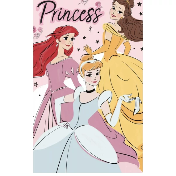 Disney Hercegnők Elegant kéztörlő arctörlő, törölköző 30x50cm