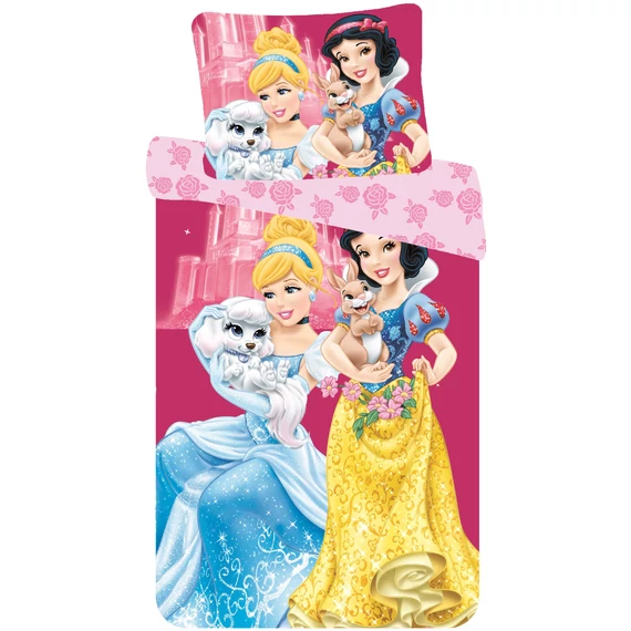 Disney Hercegnők gyerek ágyneműhuzat 90×140cm, 40×55 cm
