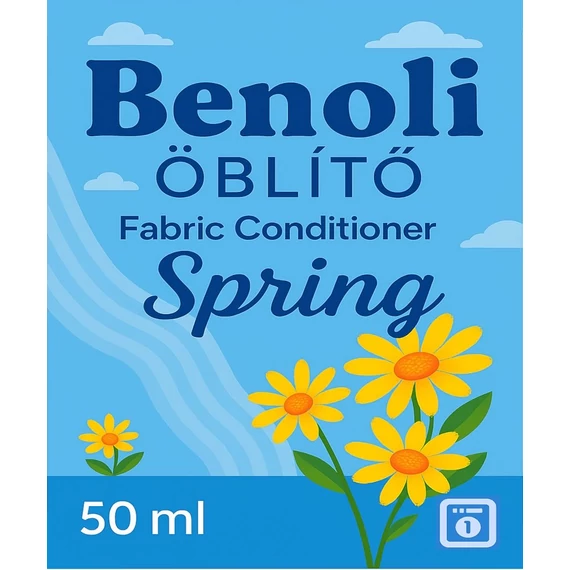 Benoli Öblítő Spring 50 ml, 1 doboz 100 db, 70 Ft/darab, Egy mosásos öblítő