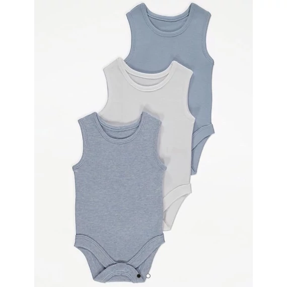 Fiú ujjatlan body 3db/csomag
