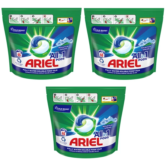 3x ARIEL ALLIN1 MOSÓKAPSZULA 65.DB MOUNTAIN SPRING (Bármelyik más akciós kapszulával variálható, kérem üzenetben jelezze)