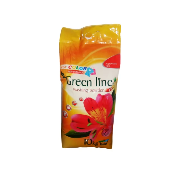 Green line color mosópor 10kg 125mosás - színes ruhákhoz 